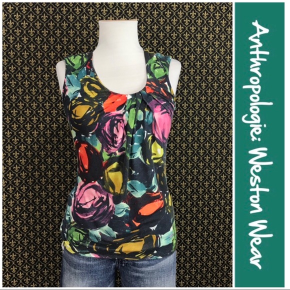 Anthropologie Tops - Anthro “Stained Glass Top” by Weston Wear